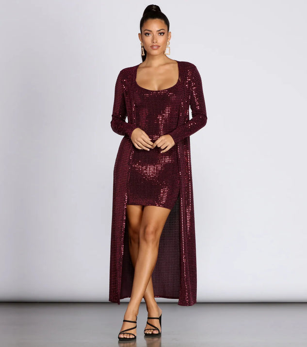 Stunning Sequin Diva Duster