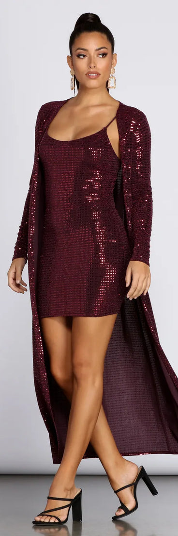 Stunning Sequin Diva Duster