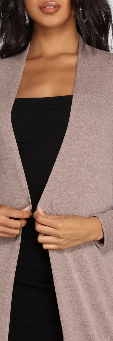 Stunning Simplicity Knit Duster