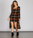 Precious In Plaid Duster