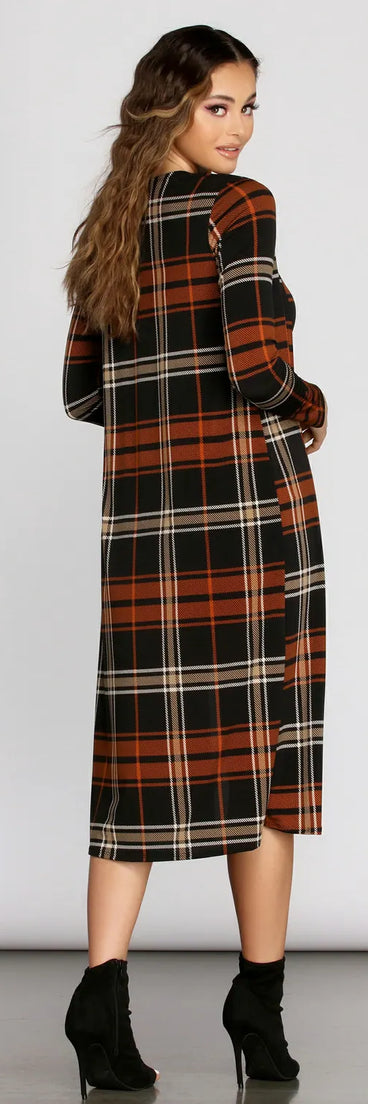 Precious In Plaid Duster