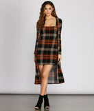 Precious In Plaid Duster