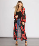 Blooming With Beauty Floral Duster