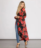 Blooming With Beauty Floral Duster