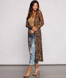 Fierce Instincts Mesh Long Duster