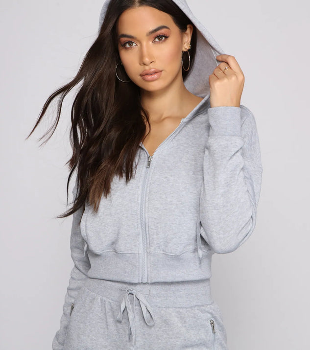 Cute And Casual Zip-Up Hoodie | Windsor