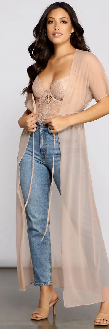 Mesh Moment Cover Up