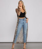 Stylish Moment Snake Mesh Duster
