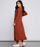 Classically Chic Brushed Knit Duster