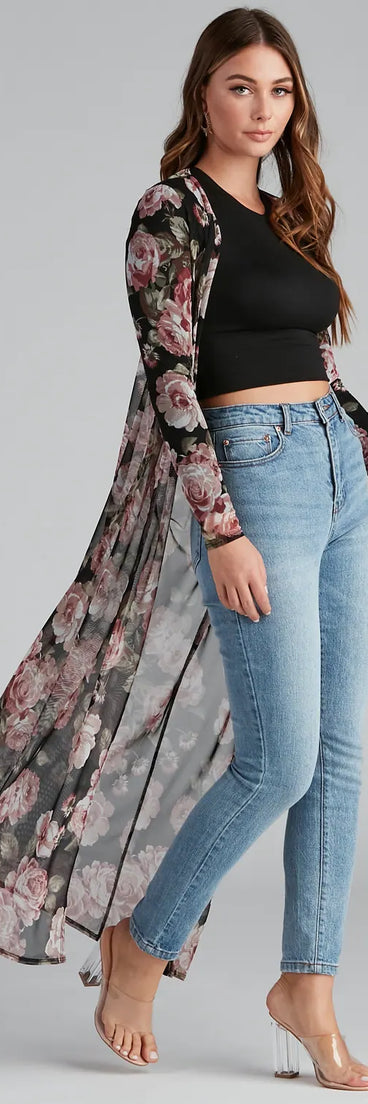 Sweet Intentions Floral Printed Duster