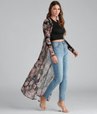 Sweet Intentions Floral Printed Duster