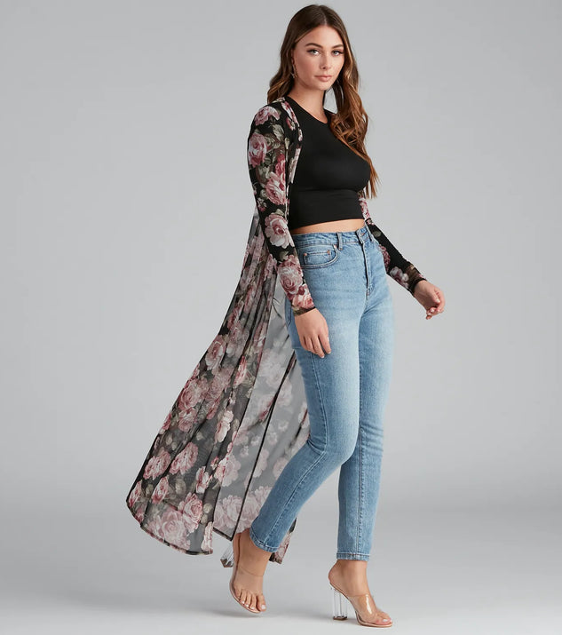 Sweet Intentions Floral Printed Duster