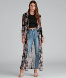 Sweet Intentions Floral Printed Duster