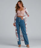Floral Frolic Mesh Duster