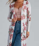Floral Frolic Mesh Duster