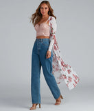 Floral Frolic Mesh Duster