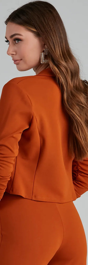 House Of Glam Ruched Blazer