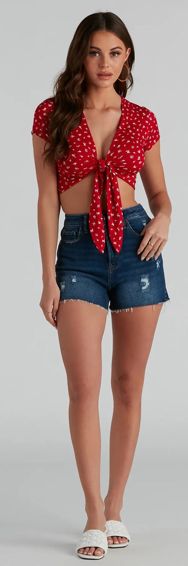 Best Buds Tie-Front Top