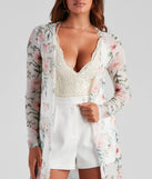 Dreamy Floral Mesh Duster
