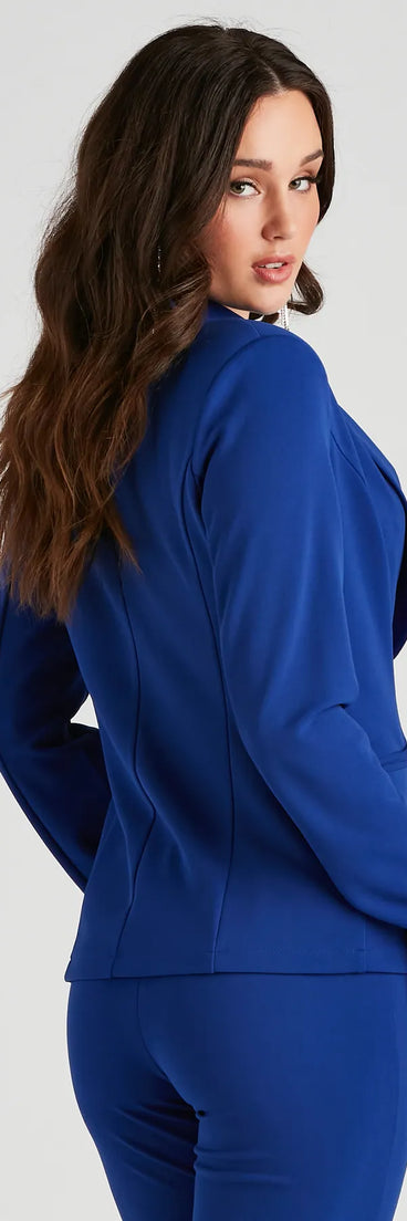 Right Moves Crepe Blazer