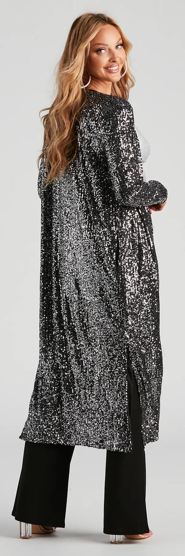 All The More Glitz Sequin Duster