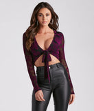 Alluring And Chic Tie-Front Top