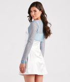 Glamorous Shine Glitter Mesh Bolero