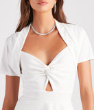 Classic Chic Crepe Short Sleeve Bolero