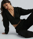 Looking Sweet Corset Crop Hoodie