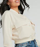 Stylish Travels Scuba Knit Bomber Jacket