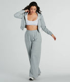 On Point Cutie Zip Up Crop Fleece Hoodie