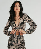 Tropical Day Dream Tie-Front Crop Top