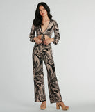 Tropical Day Dream Tie-Front Crop Top
