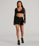 Wrap up in style with the In The Mood Long Sleeve Lace Bolero, a cozy black sweater for women designed for night-out looks, everyday outfits, or as a chic layering piece for the colder months.
