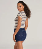 
Upgrade your style game for 2025 with the Stylish Status Striped Knit Tie-Front Top in ivory, perfect for any fashion-forward wardrobe.