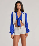 Game Day Spirit Cheerleader Cropped Fringe Vest