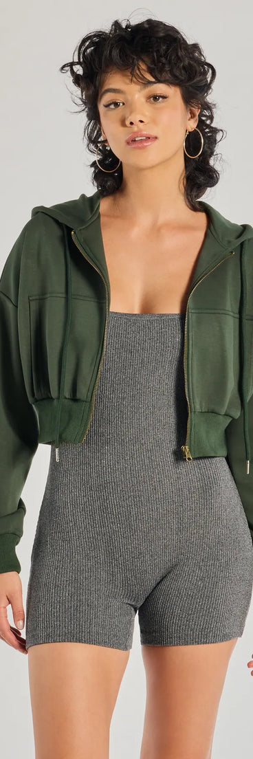 Get inspired with the Chill Zone Crop Hoodie With Pockets, a feed-worthy green piece that’s part of Windsor's updated and curated women’s clothing edit packed with must-have fall outfit ideas.