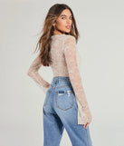 With its midriff cut and trend-forward fit, the Soft And Sweet Tie-Front Split Lace Crop Top is a ivory crop top made to pair with skirts, denim, or whatever vibe you're feeling this season.