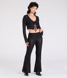 From bold to effortless, the Bohemian Chic Sheer Lace Tie-Front Top lets you define your vibe with black tops that speak your style.
