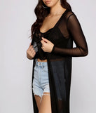 Long Mesh Duster