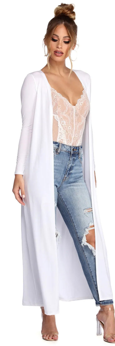 Fresh Is More Knit Duster