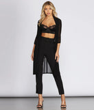 Sheerly Stylish Trench Duster