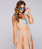 Stylishly Sheer Mesh Duster