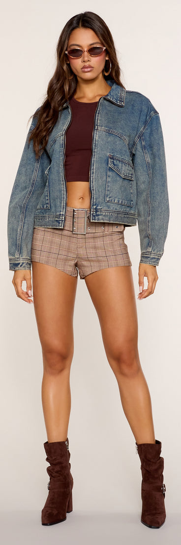 Fall Forecast Denim Trucker Jacket