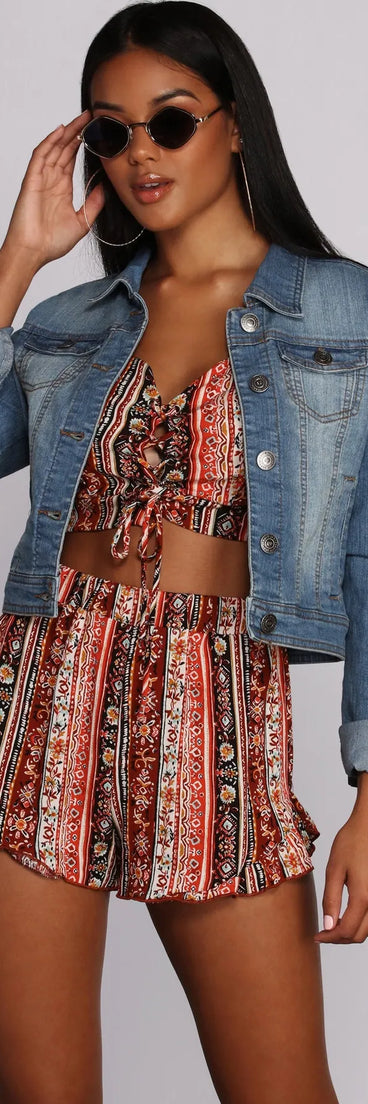 Cropped And Chic Denim Jacket