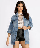 Total Babe Status Long Denim Jacket