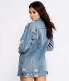 Total Babe Status Long Denim Jacket