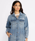 Total Babe Status Long Denim Jacket