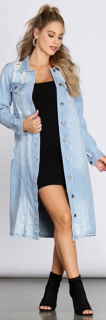 Denim For Days Long Jacket