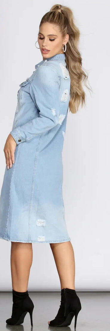 Denim For Days Long Jacket